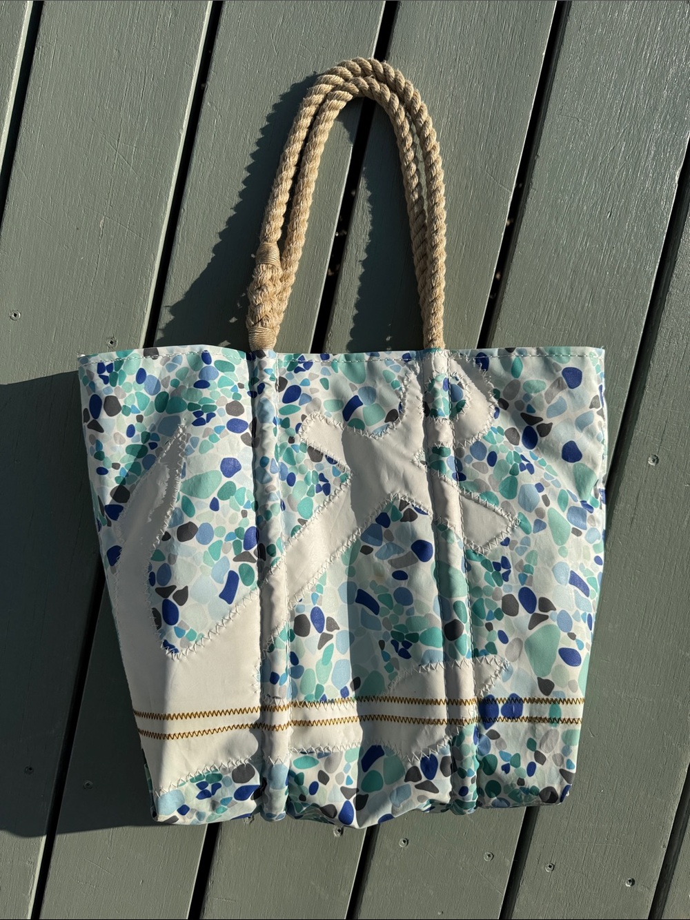 Sea Bags Medium Tote with Anchor and Seaglass - Picture 4 of 7